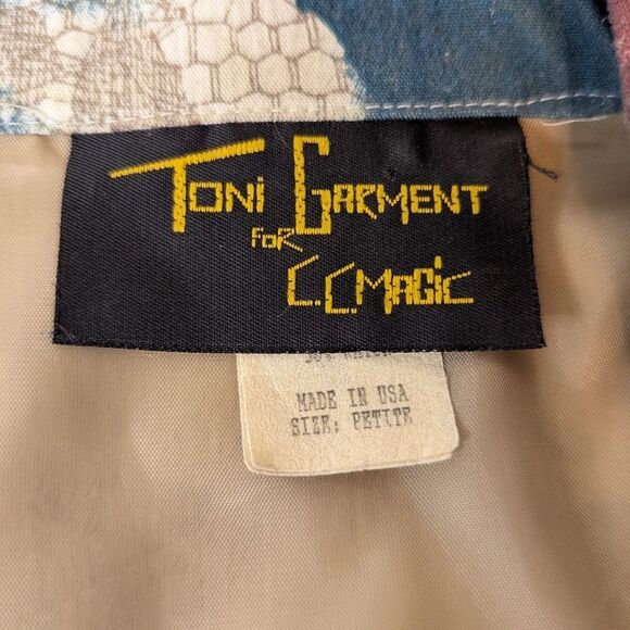 VTG Art To Wear Floral Academia Preppy Gardencore Whimsical Feminine Blazer MD - Picture 2 of 10